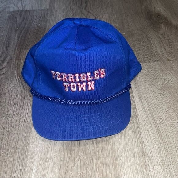 KC Vintage 80s Terrible's Town Red White & Blue Hat - Picture 2 of 9